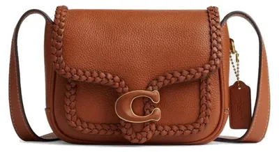 Produktbild von Coach Braided Trim Polished Pebble Tabby Messenger 19 Burnished cognac A0208976