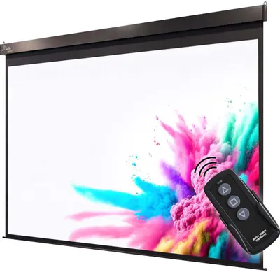 Produktbild von PANTERA | Motorleinwand | 240 x 240 cm | 134" | 1:1 | Premium Rohrmotor | 4K/8K Ultra HDR 3D | Beamerleinwand, Projektionsleinwand, Präsentationswand, Motorleinwand, Kinoleinwand