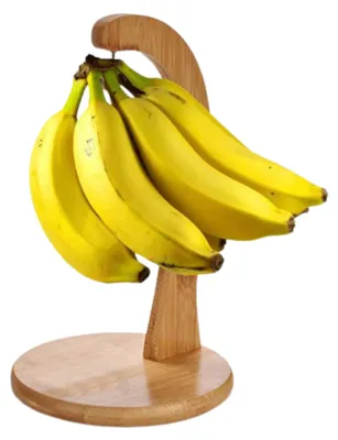 Produktbild von Bananenhalter - Bambus - 18 x 28,5 cm - Bananenhaken Trauben / Bananenaufhanger