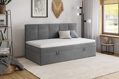 Obrázek produktu pro Postel CARLO 90x200 šedá
