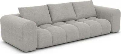 Produktbild von Strukturstoff 4-Sitzer Couch Lavera Hellgrau