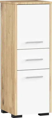 Produktbild von Akord Schmaler Bad-Hochschrank Eiche Im Handwerksstil 30X30X180 Cm