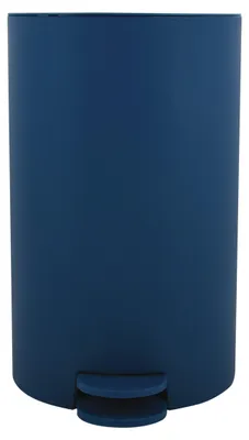 Immagine prodotto di MSV "Secchio per rifiuti con pedale, 3 litri, colore blu scuro, capacità 3 litri, forma rotonda, materiale: polipropilene (PP), colore: blu, ideale per terrazzi, materiale: polipropilene."