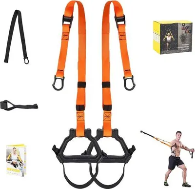 Image de Kit d'entraînement avec bandes de résistance utilisant le poids du corps, pour la maison et en extérieur
