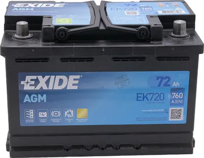 Produktbild von EXIDE AGM Starterbatterie EK700