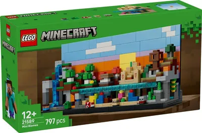 Produktbild von LEGO Minecraft Mini-Biome - DIY Deko Set - 3D Puzzle mit 5 Mikrofiguren - Kreatives Spielset zum Bauen und Sammeln - Gamer Geschenk für Jungen, Mädchen und Teenager ab 12 Jahren - 21589