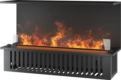 Image de Cheminée à vapeur encastrable Inside C1200, flammes multicolores, effet 3D et contrôle par app, réservoir de 2,4 l - 120 cm