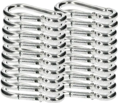 Obrázek produktu pro KOTARBAU® Sada 25 hasičských karabin pro lana 50x5 mm Odolné hasičské karabiny pro lanyardy