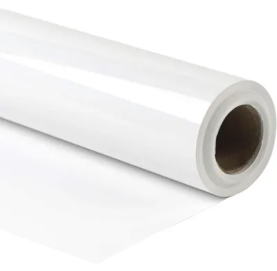 Produktbild von Geschenkpapier Regenbogenglanz Weiß Metallic 76 cm x 10 m