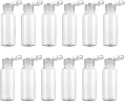Zdjęcie produktu dla Zestaw podróżny z tworzywa sztucznego - 12 sztuk - pojemność 15 ml - przezroczysty - nadający się do recyklingu - lekki - idealny na podróże - bezpieczny i przyjazny dla środowiska