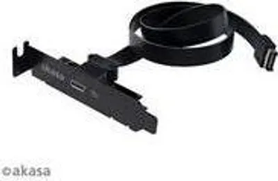 Imagen del producto de Adaptador PCI de bajo perfil Akasa con conector USB 3.1 Tipo C - - Cable - Digital/Datos, USB C, conector interno USB 3.1 Gen 2, 0,5 m, color