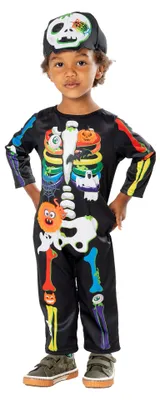 Immagine prodotto di Costume da scheletro per bambini, taglia 1-2 anni