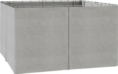 Image de Parois latérales pour pavillon - Accessoires de protection solaire - 4 pièces - 3,5 x 2 m - Sans fenêtre - Gris
