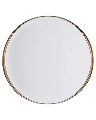 Image de Miroir Métallique Rond Ø 40 cm Cuivre Piney Lumarko !