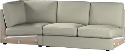 Produktbild von Dekoria Bezug für Kivik Eckteil, beige- grau,