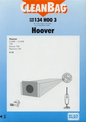 Produktbild von CleanBag Staubsaugerbeutel 134HOO3 für Hoover H 25