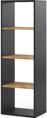 Produktbild von Bücherregal Vicco Tomy Anthrazit/Goldkraft Eiche 40 x 120 cm ,4 Fächer, Model 54663