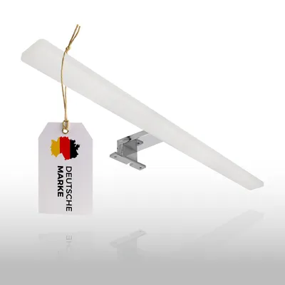 Produktbild von LED Acryl Spiegelleuchte Badleuchte Schminklicht Chrom | 14W neutralweiß 1380 Lumen IP44 | Aufbauleuchte Eckig Montage für Spiegel oder Schrank
