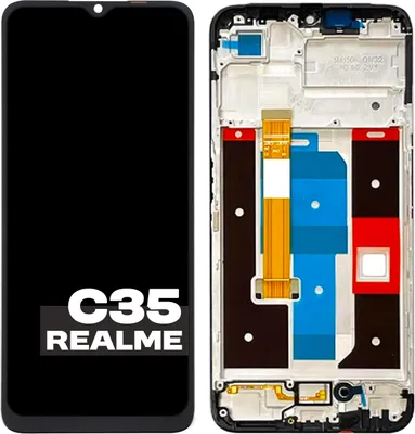 Image de Écran original pour Realme C35 RMX3511 cadre IPS, pièces de rechange pour smartphone