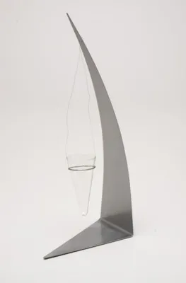 Produktbild von Design-Vase HANG, Glas mit Metall