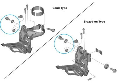 Produktbild von SHIMANO Zugklemmschraube FD-R3030 - Kabelklemmschraube, ca. 32 g.