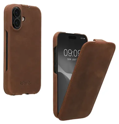 Produktbild von kwmobile KLB0000262D002C, Flip case, Apple, iPhone 17, Braun