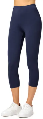 Produktbild von Merry Style Damen Leggings 3/4 aus Viskose MS10-144 (Dunkelblau, L)