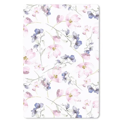 Produktbild von MuchoWow® Mauspad Mousepad Blumen - Aquarell - Bohème - Muster 18x27 cm - Mousepads - Maus Mat - Pad - Mausunterlage
