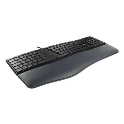 Produktbild von CHERRY KC 4500 ERGO, Volle Größe (100%), Kabelgebunden, USB, AZERTY, Schwarz