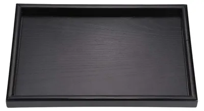 Image de Plateau de service en bois massif, rectangulaire, idéal pour le thé et les collations