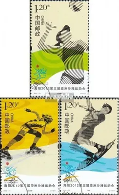 Produktbild von Briefmarken Volksrepublik China 2012 Mi 4355-4357 (kompl.Ausg.) gestempelt Asiatische Strandsportspiele