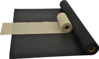 Produktbild von Sensalux Kombi-Set 1 Tischdeckenrolle 1m x 25m schwarz + Tischläufer 30cm beige