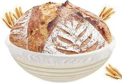 Produktbild von Gärkorb rund Rattan 23 cm Brotgärkorb Brotkorb für Sauerteig Brotbacken Banneton