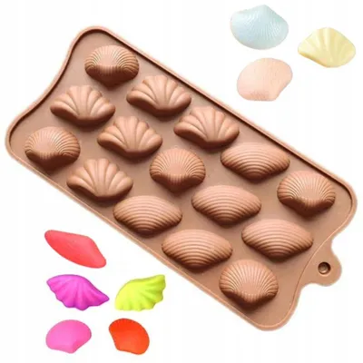 Obrázek produktu pro Eurobatt Silikonová forma na čokolády pralinky mušličky 145