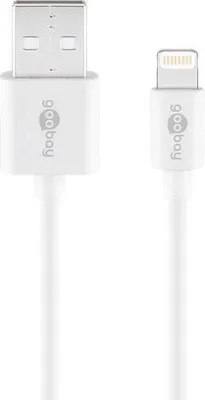 Produktbild von Lightning USB Ladekabel 0,5m MFI , weiß für Apple