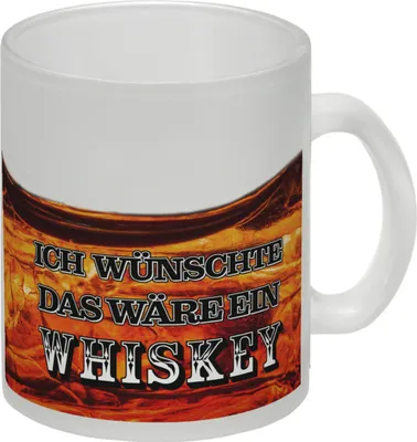 Produktbild von Ich wünschte das wäre ein Whiskey Glas Tasse mit Whiskeymotiv
