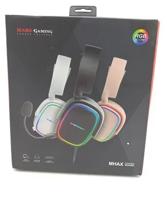 Produktbild von Mars Gaming MHAXW, Kabelgebunden, Anrufe/Musik, 18 - 22000 Hz, 336 g, Kopfhörer, Weiß