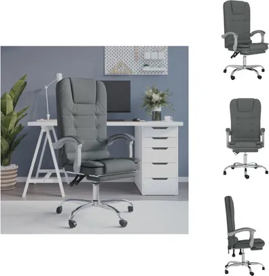 Produktbild von vidaXL Bürostuhl mit Massagefunktion Dunkelgrau Stoff -  Bürostühle