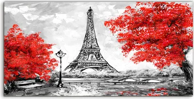 Produktbild von Coloray Acrylbild 140x70  Wandbild Acrylbilder Paris Stadt Landschaft Frankreich