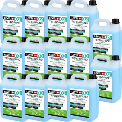 Produktbild von Tiefengrund 70L LF Profi Level+ Grundierung 1:1 mit Wasser verdünnbar schnell trockend L+03