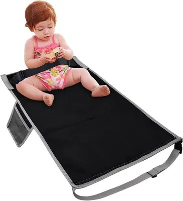 Obrázek produktu pro Opěrka nohou do letadla pro děti – lehká a snadno skládací – nepostradatelný cestovní doplněk – 44 x 79 cm