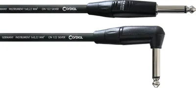 Image de Cordial CII 9 PR, Fiche 6,3mm, Mâle, Fiche 6,3mm, Mâle, 9 m, Noir