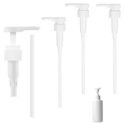 4 Dosierpumpen 1 l, weiß, für 1000 ml Flaschen mit 28/410 Gewinde