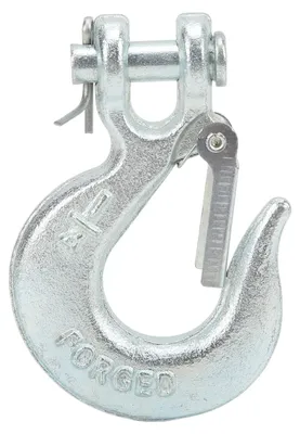 Clevis-Schlepphaken 1/4" G70 Stahl, 37,6 t, Sicherheitsverriegelung