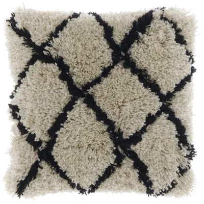 Image de Coussin décoratif Felix blanc noir 45x45 cm