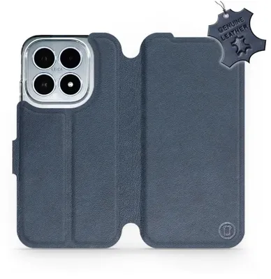 Produktbild von Echtleder Handyhülle für Xiaomi 17, Mobiwear Leather, Dunkelblau