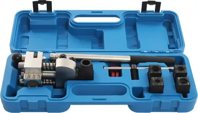 Immagine prodotto di Attrezzo per crimpare i tubi dei freni - Set di utensili per crimpare - Acciaio 40Cr, 4 dimensioni: 4,75–9,53 mm, tubo freno professionale, colore blu