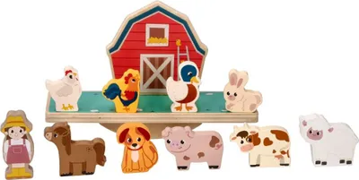 Obrázek produktu pro Dřevěná balanční hra, puzzle - Farma se zvířátky