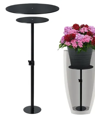 Produktbild von Pflanzenregal mit höhenverstellbarem Standfuß für Blumentöpfe