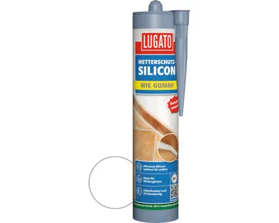 Produktbild von Lugato Wetterschutz-Silikon Wie Gummi transparent 310 ml